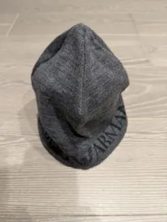 EMPORIO ARMANI ニット帽 ビーニー グレー