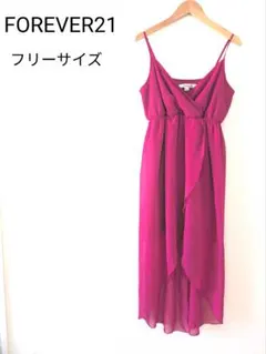【美品】FOREVER21 スリップドレス ピンク フリーサイズ
