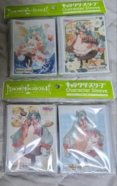 【未開封】雪ミク スリーブ  MIKU 2014 2種セット 新品未開封2種セット！初音ミクフィギュア_雪ミク、踊り子ミク_