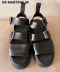 Dr. Martens レザーサンダル ブラックのサムネイル