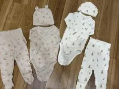 H&M ベビー服 2セット 帽子付き　【68センチ 4-6month】