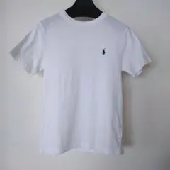 ラルフローレン　コットンジャージークルーネックTシャツ　白　140