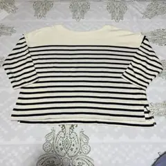 earth music &ecology ボーダー白×黒　カットソー　匿名配送