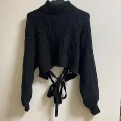 Heather ケーブルニット タートルネック