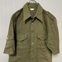 A.P.C. ミリタリー 半袖シャツ カーキ - メルカリ