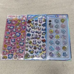 キャンディグリッターステッカー　ぷくぷくあわわちゃん　おはじきシール