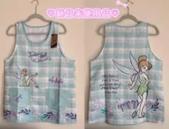 【新品】★Disneyティンカーベルエプロン‪‪★ミントサイズM〜Lꕤ*.゜