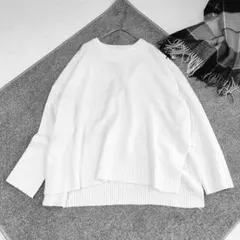 アーバンリサーチ ウール混 高品質 たっぷりニット プルオーバー F