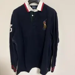 Polo by Ralph Lauren ネイビー 長袖ポロシャツ Lサイズ