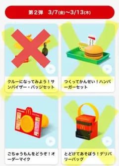 マクドナルド　ハッピーセット　 なりきりマクドナルド第二弾　3種類 まとめ売り