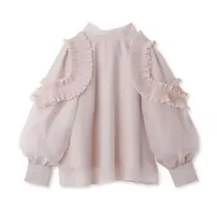 snidel プリーツオーガンジーシースルーブラウス