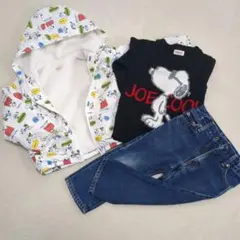 ベビー ウエア スヌーピー アウター ニット EDWINデニム まとめ セット