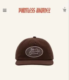 帽子 POINTLESS JOURNEY FACTORY CAP BROWN 常田大希POINTLESS JOURNEY FACTORY CAP - メルカリ