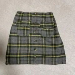 ems excite エムズエキサイト台形ミニスカート　チェック柄　M 秋冬