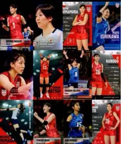 バレーボール女子日本代表2025 トレーディングカード コンプリート　81枚
