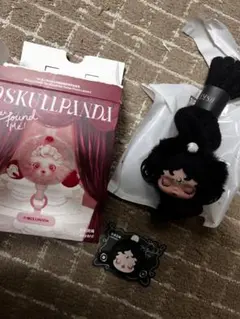 り*ん様 スカルパンダ スマホストラップ