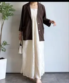 PINUE ストライプギャザービスチェ GRAY F - メルカリ