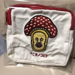 こびとづかん ベニキノコビト スクエアポーチ ガチャガチャ