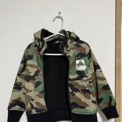 XLARGE 迷彩柄 フード付きパーカーズボン　セットアップ 100