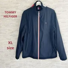 【TOMMY HILFIGER美品】XLサイズ 撥水ナイロン トラックジャケット