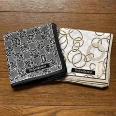 新品 イヴ・サンローラン ハンカチ 2枚セット