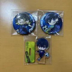 ブルーロック　缶バッジ　ミニアクスタ　蜂楽廻＋潔世一