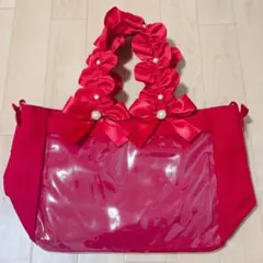 ザッカマート A4 パールハンドルフリルトートバッグ 8周年ver