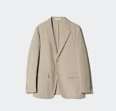 ユニクロ　感動ジャケット　テーラードジャケット Mサイズ　ベージュ