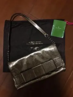 値下げ中☆ニューヨークの正規店 ケートスペードで購入☆ ゴールド バック