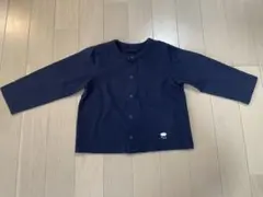 UNIQLO エアリズム ネイビー ボタン付き カーディガン 90