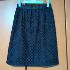 a.v.v タイトスカート ひざ丈　ネイビー　紺色　Lのサムネイル
