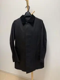 MACKINTOSH ステンカラーコート ブラック ゴムひき ライナー付き