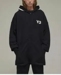 【美品】Y3 パーカー　ブラック　L Y-3 フローラル パーカー | ブラック | FARFETCH JP