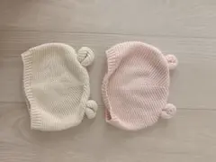 ベビー帽子 2点セット くま耳 ニット帽 GAP