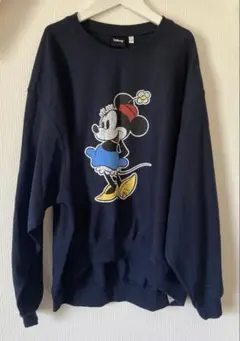 【Sサイズ】cocaディズニーTスウェットプリントトップス　カラーD