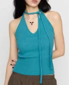 LAGUA GEM HALTER NECK COMPACT ニット - メルカリ