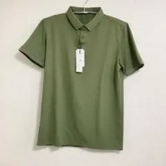 ポロシャツ Mサイズ カーキ シンプル 半袖 トップス