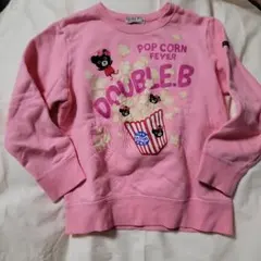 DOUBLE.B ポップコーン トレーナー 100cm