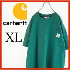 carhartt XL グリーン ポケットTシャツ　半袖