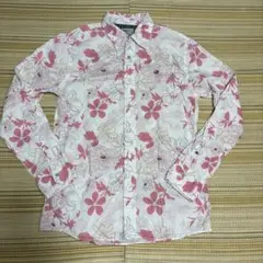 TOMMY HILFIGER DENIM 花柄 長袖シャツ Mサイズのサムネイル