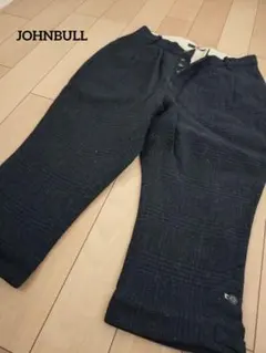 【未使用品】　JOHNBULL　11400ホ　７分丈ウールチェックパンツ Sのサムネイル