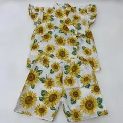 甚平　ひまわり柄　110㎝