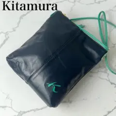 美品✨ kitamura キタムラ 2way ワンショルダーバッグ 斜めがけ 紺のサムネイル