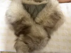 シルバーフォックスのショール　着物やドレスに