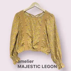 【amelierマジェスティックレゴン】レース付花柄ブラウスのサムネイル