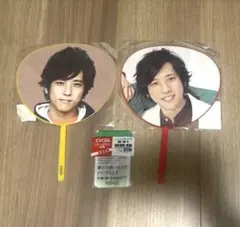 嵐 二宮和也 ミニうちわ 2枚 HELLO NEW DREAMパスケース