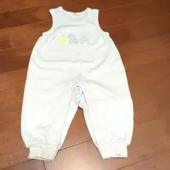 FAMILIAR 水色ロンパース 80