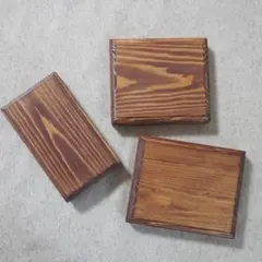 【難アリ】木製　台座　ディスプレイ 3点セット