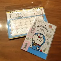 2026年 ドラえもん 卓上カレンダー スケジュール帳 セット ダイアリー 手帳
