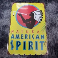 NATURAL AMERICAN SPIRIT インテリア看板 　30×20